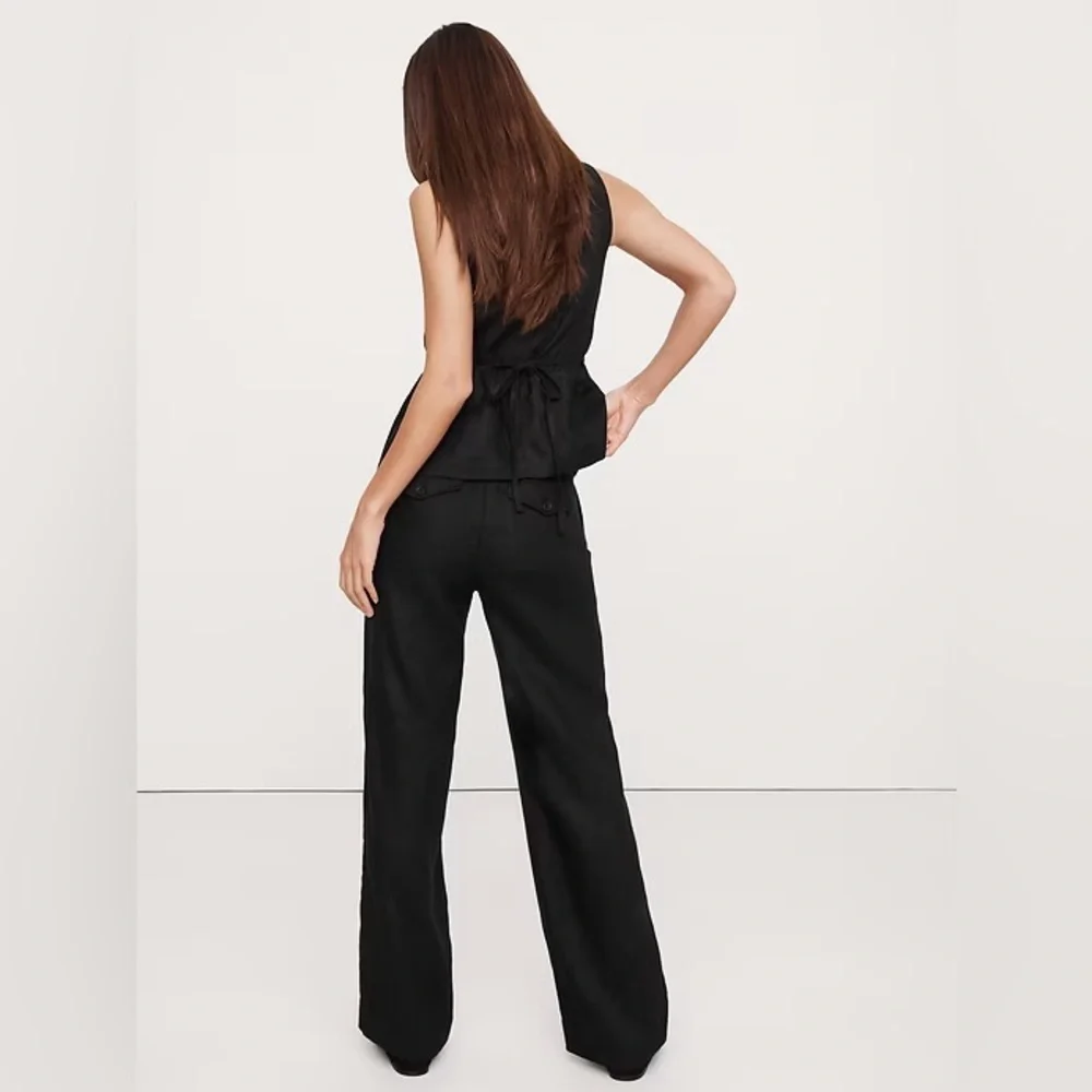 NWT! Banana Republic The Everyday Wide-Leg Linen Pant - Small Tall